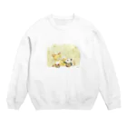 silo-iloのキツネとパンダのお芋会（濃い目） Crew Neck Sweatshirt