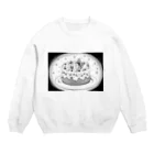 ザウルスショップのちべこあらのクリスマスケーキ Crew Neck Sweatshirt