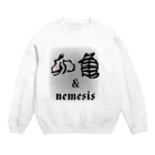 maccha47の油断大敵　うさぎと亀 Crew Neck Sweatshirt