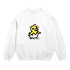 衣紋掛け✖︎ハンガーのたんこぶひよこ Crew Neck Sweatshirt