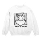 akioco’s character goodsのピース麺 Crew Neck Sweatshirt