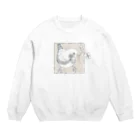 月見里のしあわせキンカチョウ Crew Neck Sweatshirt