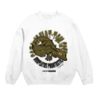 HERP MODA by ヤマモトナオキのエダハヘラオヤモリ/グリーン Crew Neck Sweatshirt