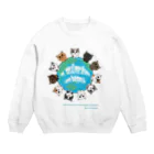 animalista古都の猫と地球 Crew Neck Sweatshirt