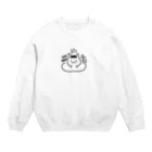 nyanpanのONSENSUKIねこ Crew Neck Sweatshirt