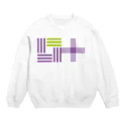 toitoi shopのogori 叶え星紋様(パープル・グリーン) Crew Neck Sweatshirt