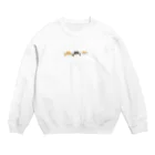 お髭ちゃんのおみせ。のなかよし3にゃんず Crew Neck Sweatshirt