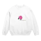 ピノ pino 피노のPink Rose Graphic Crew Neck Sweatshirt