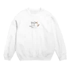 お髭ちゃんのおみせ。のごろーんにゃんず Crew Neck Sweatshirt