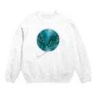 momokoarigaの惑星シリーズ"from planets"Neptune Crew Neck Sweatshirt