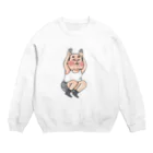 かまだ まゆめのうさぎ跳び Crew Neck Sweatshirt