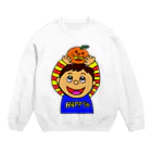 川上農園公式グッズのHAPPY BOY Crew Neck Sweatshirt