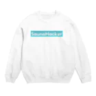 サウナハッカー♨️のサウナハッカー　ボックスロゴ Crew Neck Sweatshirt