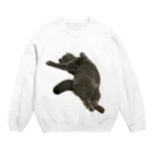 むっちり猫のむっちり丸のお腹ぽっこりむっちり丸 Crew Neck Sweatshirt