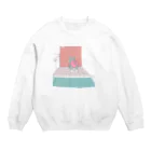 ZHENZI's Shopの家族へのおかえりの準備をしているミニチュアシュナウザー Crew Neck Sweatshirt