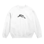 sengokuartの織田信長　花押（黒） Crew Neck Sweatshirt