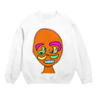 律(りつ)のらくがき王国　背景：白 Crew Neck Sweatshirt