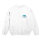 出陣、れんこん丸ののんびりクラゲちゃん Crew Neck Sweatshirt