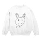 ぽふっこ！うささんのうさぎ Crew Neck Sweatshirt