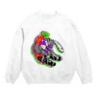 松本芽維新の我楽多SHOPのSAMISHINBO USAGI!! Crew Neck Sweatshirt