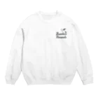 BURIKI'N RECORDSのハンマーが振り下ろされる(小ロゴ黒) Crew Neck Sweatshirt