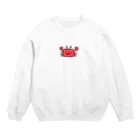 なかにしゲームス公式グッズ屋さんのなかにしが描いたカニの絵 Crew Neck Sweatshirt