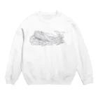 ariariartの世界でもっとも孤独なクジラとラジオ【チャリティー】 Crew Neck Sweatshirt