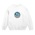 ko-jの架空企業ロゴ 夢猫工務店 Crew Neck Sweatshirt