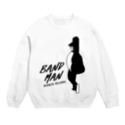 BURIKI'N RECORDSのBANDMAN(ロゴ黒) Crew Neck Sweatshirt