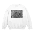 大きな世界の小さな世界の宇宙のシャボン玉(白黒) Crew Neck Sweatshirt