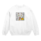 N's Creationのネコ、衝撃を受ける。 Crew Neck Sweatshirt