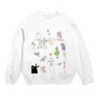 てばさき大会の愉快な鳥たち Crew Neck Sweatshirt