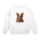 WAN KUNのフラワーチワワ Crew Neck Sweatshirt