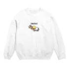 犬のおしりのダックス吸う男子 Crew Neck Sweatshirt