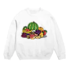 more fruitsのMORE FRUITS Crew Neck Sweatshirt