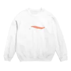 free_bat24のサーモンの切り身と米粒。 Crew Neck Sweatshirt