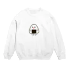 mooncatのOnigiri chan （おにぎりちゃん） Crew Neck Sweatshirt