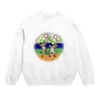 ちびシャトルの串団子プロ野球(洗熊) Crew Neck Sweatshirt