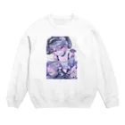 モマ@のサブカル黒うさくん Crew Neck Sweatshirt