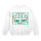 ねこぢるショップのフラワーズ Crew Neck Sweatshirt