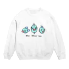 PIGAのきもかわサカナ君 Crew Neck Sweatshirt