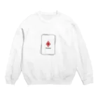 Urban Pencilのトランプ　ダイヤカード（レッド）TYPE1 Crew Neck Sweatshirt