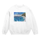 きりんのお絵描き屋さんの波 Crew Neck Sweatshirt