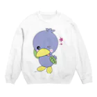 mai_suzunoの美里町マスコット ミムリン Crew Neck Sweatshirt