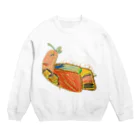 KidsArtの【子どもの絵】あおむし Crew Neck Sweatshirt