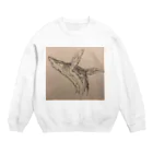 aya.taka@の和柄 鯨 Crew Neck Sweatshirt