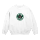 000000のミニチュアダックスフンド(スタバ風、SUN) Crew Neck Sweatshirt