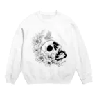 キッチンファラオのドクロフラワー Crew Neck Sweatshirt