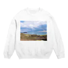 あべこのお店 の北海道の海 Crew Neck Sweatshirt