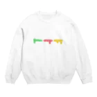 utanakamuraのすなみたいなもようのかたちがみっつ Crew Neck Sweatshirt